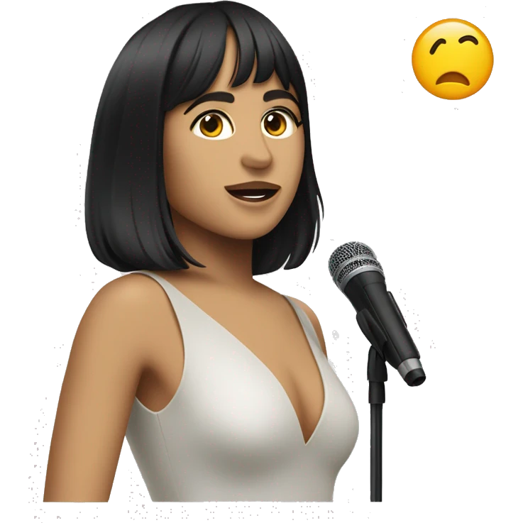 La cantante española Aitana Ocaña  emoji