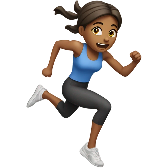 woman jumping on box emoji