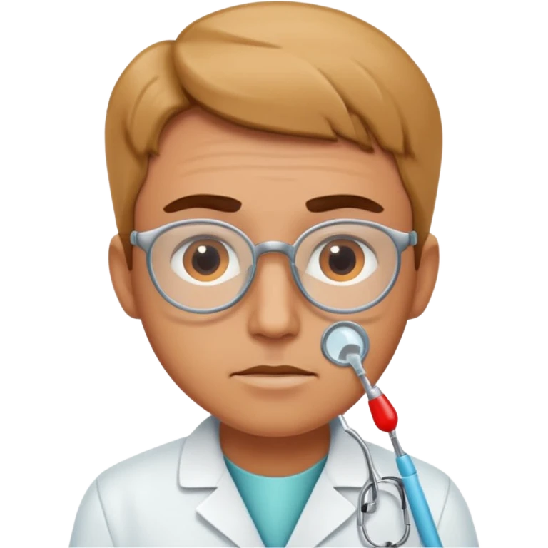 a dentist deep in thought emoji