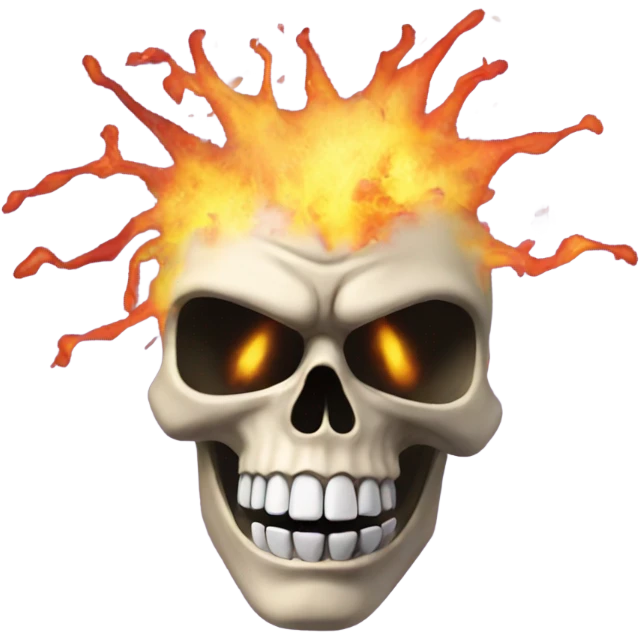 skulls head exploding and the skulls shape is the frontmans mask in squid game emoji