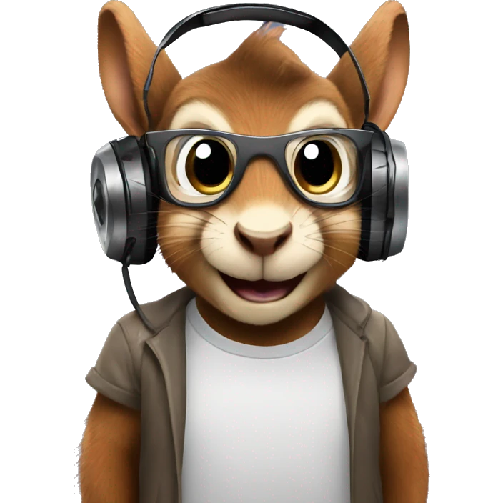 dj squirrel  emoji