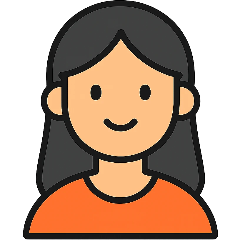 a young woman with black hair emoji