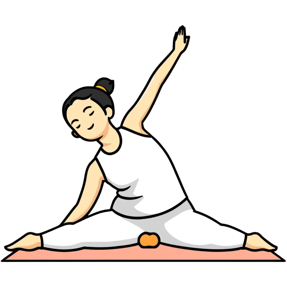 person doing yoga emoji
