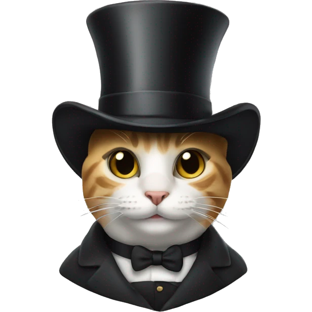 cat with a top hat  emoji