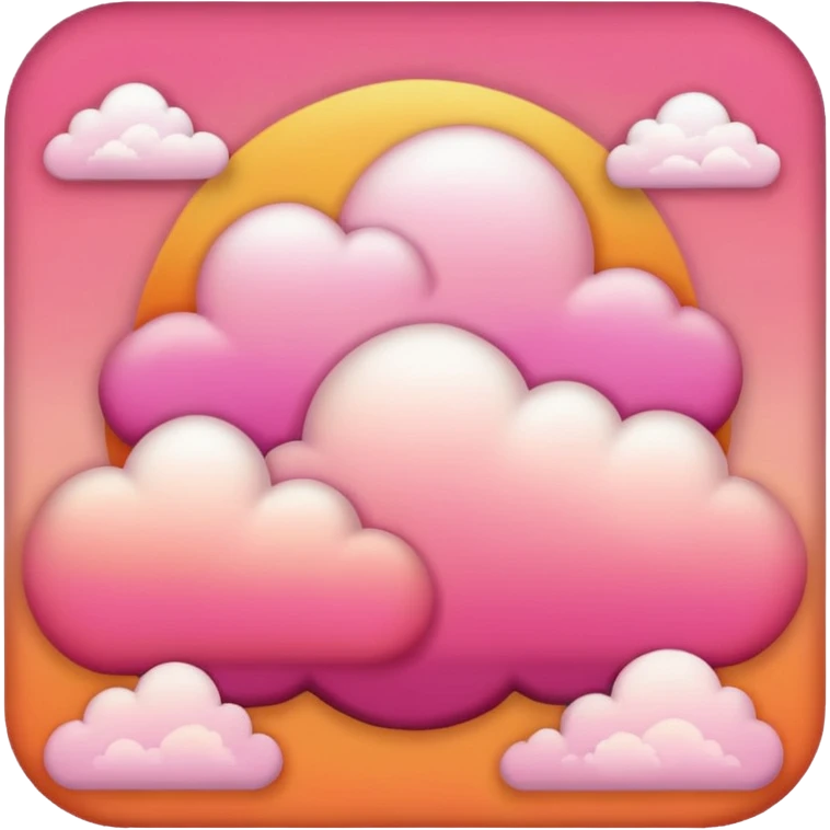 sunset with clouds emoji