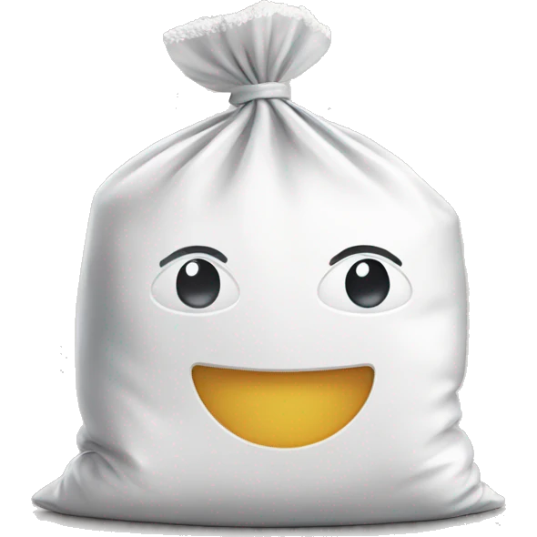 ziplock bag of flour emoji