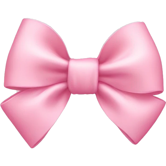 Baby pink bow emoji