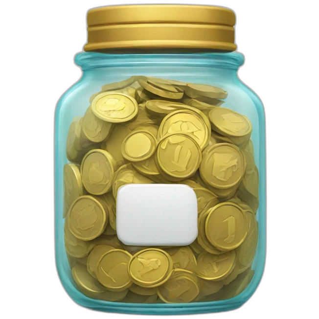 coin jar emoji