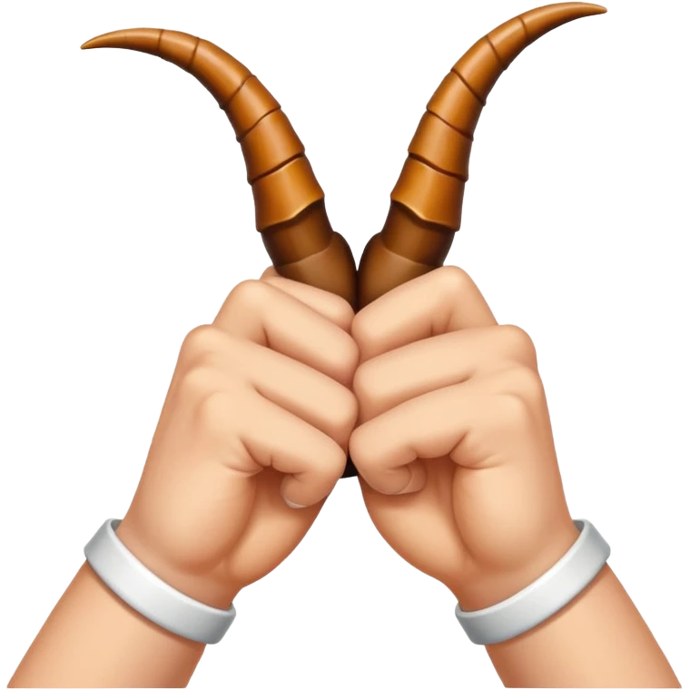 upside-down sign of the horns emoji