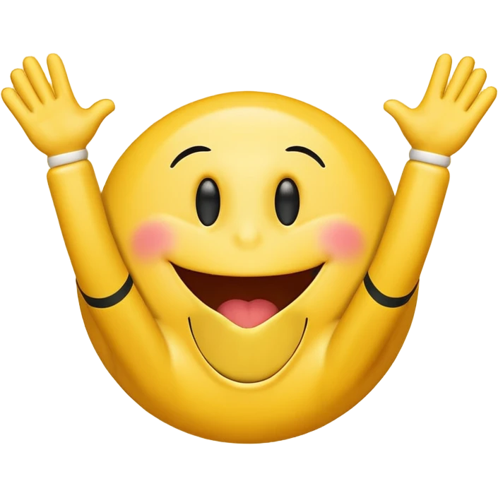 a cheering smiley with the words "Rabea! Rabea!" shouting over his head emoji