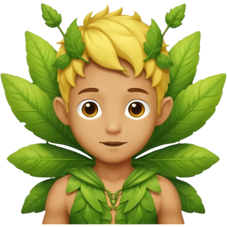 yellow male fairy, tan skin emoji