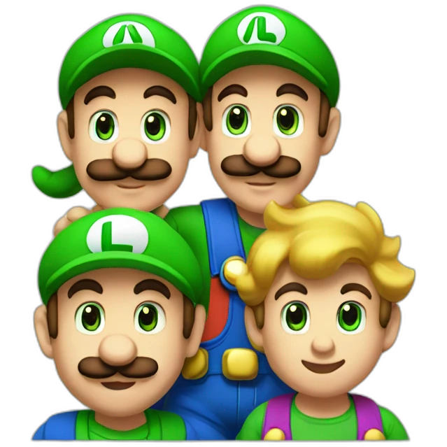 Mario & Luigi having babies emoji