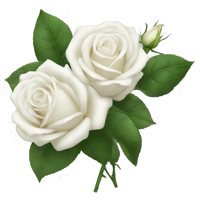 White roses emoji
