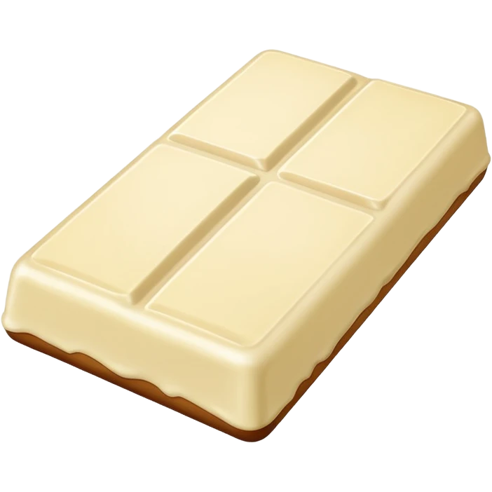 white chocolate bar 🍫  emoji