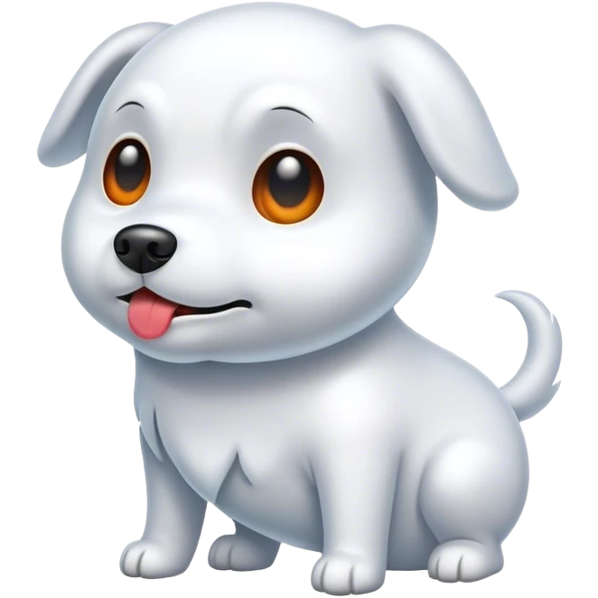 Ghost dog emoji