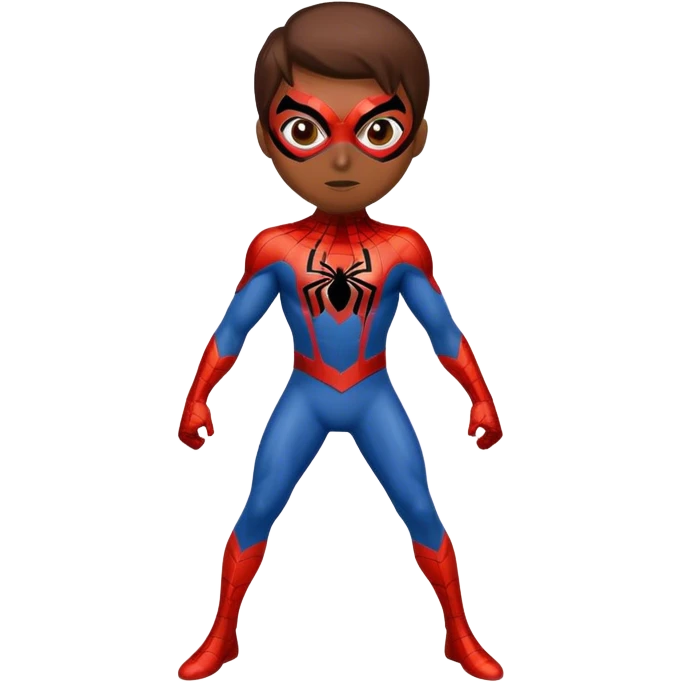 Spider themed superhero emoji