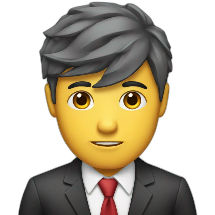 Broken businessman emoji