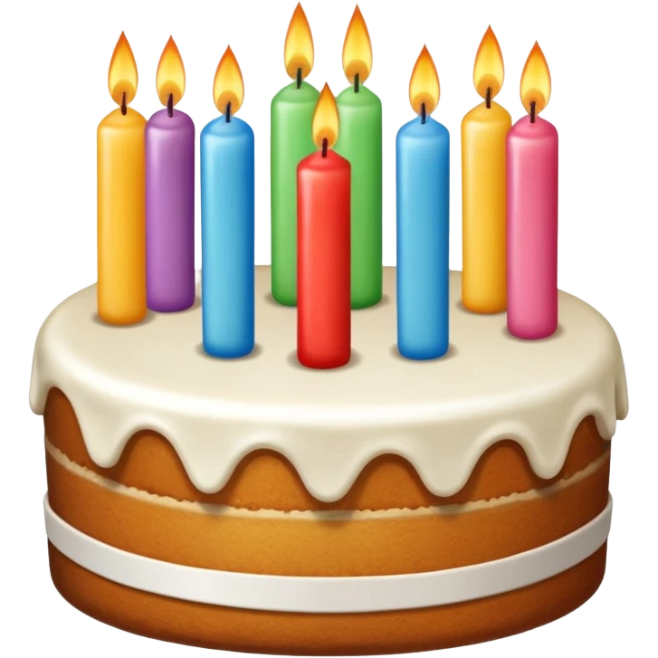 cake with six candles emoji
