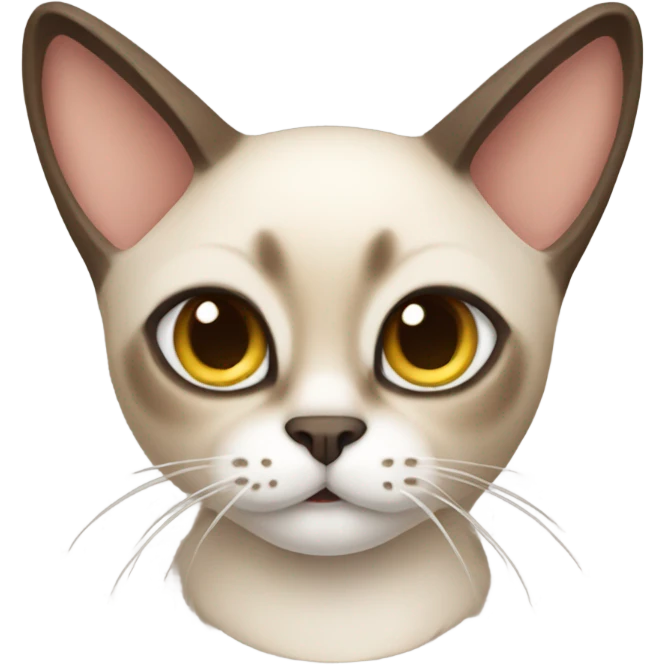 Siamese cat with antlers emoji