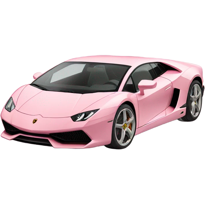lamborghini light pink emoji