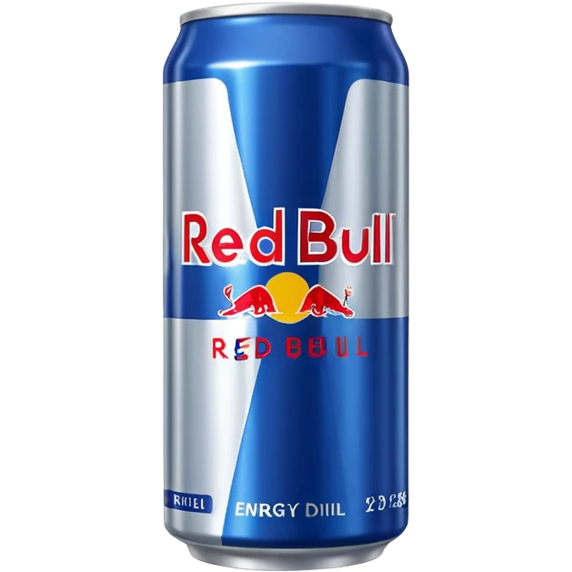 Redbull energy drink can emoji