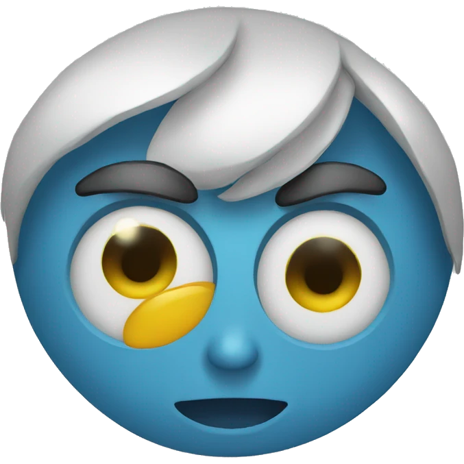 Œil bleu  emoji