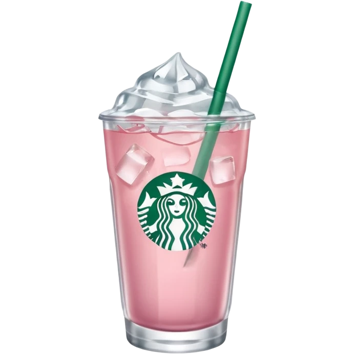 Starbucks light pink drink emoji