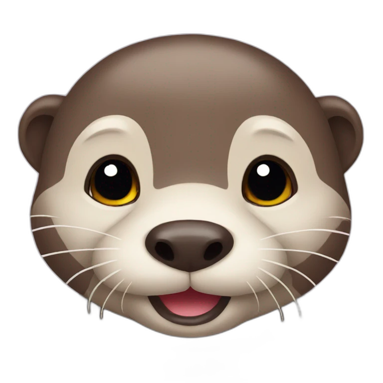 Cute otter emoji
