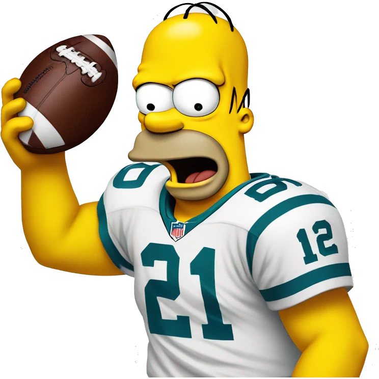homer simpson football emoji