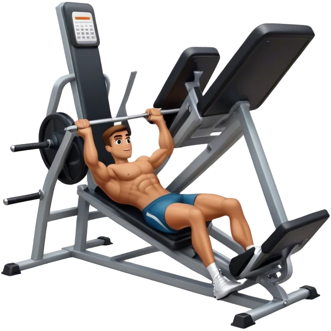 guy how to use a leg press machine emoji