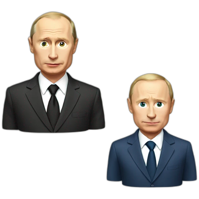 Putin with apple emoji