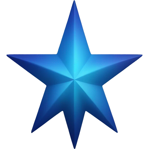gradient blue north star emoji