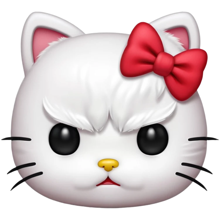 Angry hello kitty  emoji
