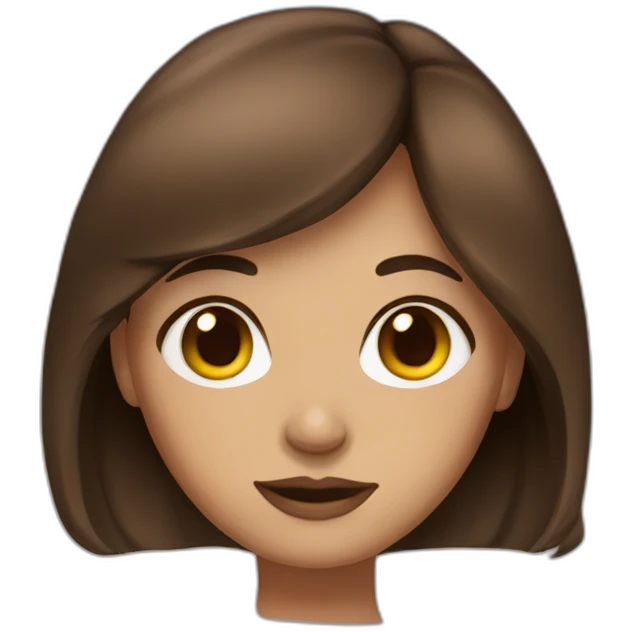 ira girl brown hair emoji