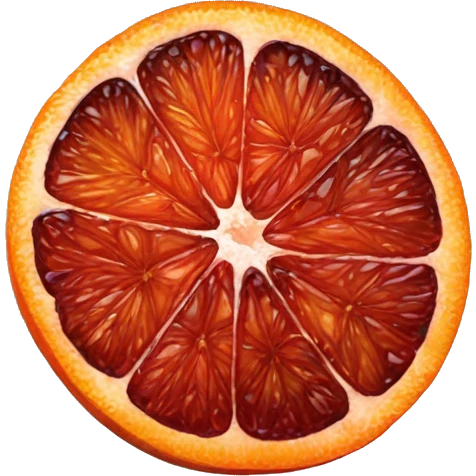 Blood orange slice  emoji