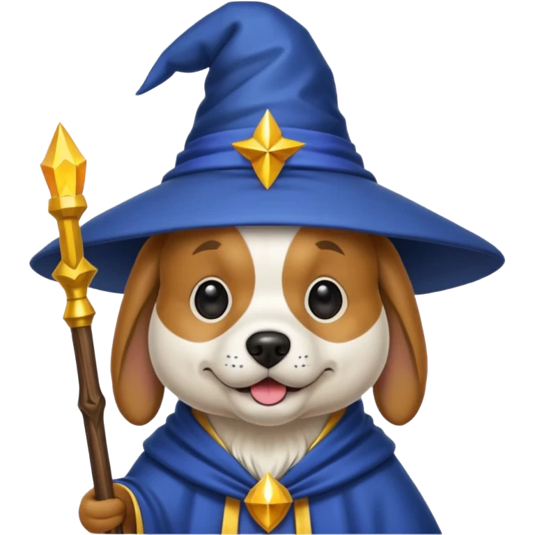 Dog wizard emoji