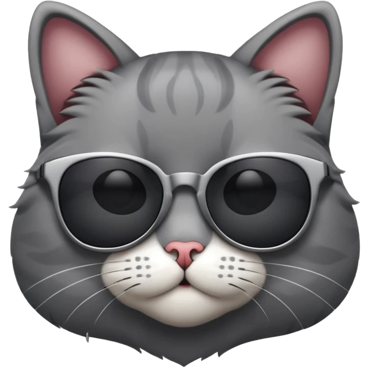 Cat wearing sunglasses emoji