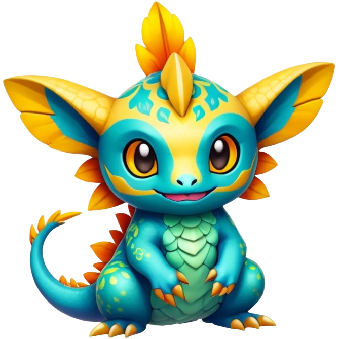 Exotic chibi Fakémon-creature emoji
