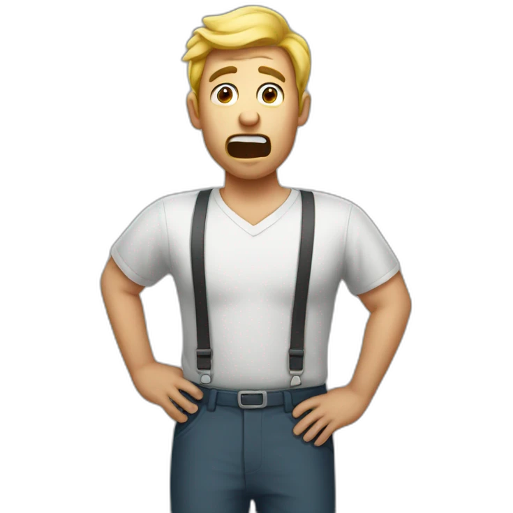Man who farts a lot emoji