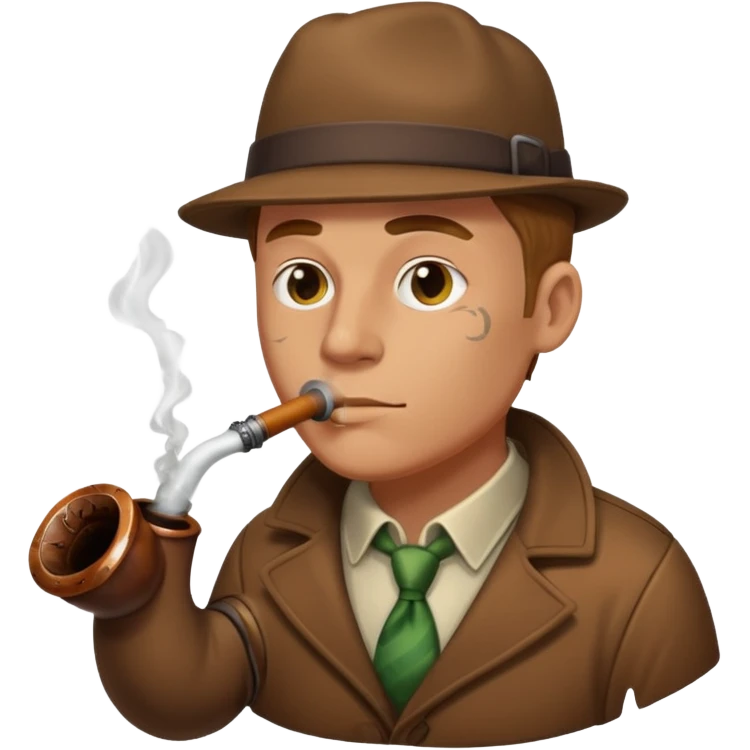 White guy smoking a pipe fashioned from a sewer drain with brown liquid overflowing emoji