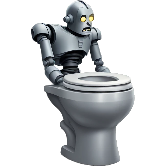 iron giant on the toilet emoji