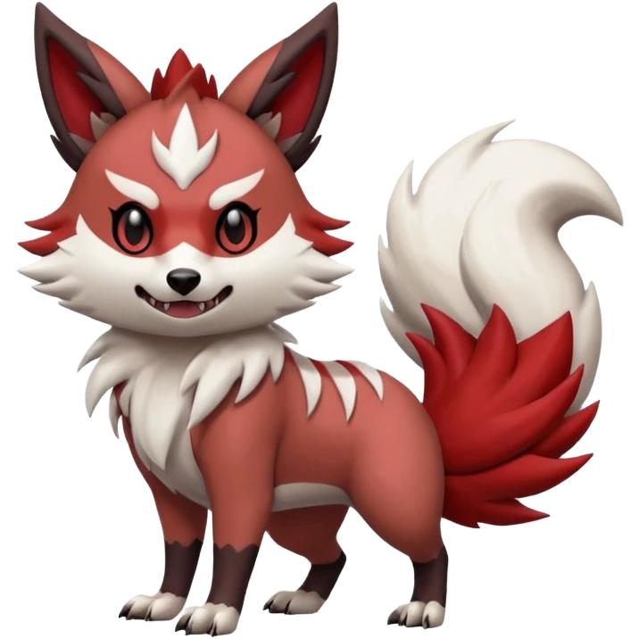 Lycanroc-Zangoose-Zorua-Furret-Pokémon-Fakémon-fusion emoji