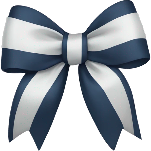 Preppy bow emoji