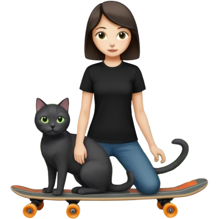 🛹🌿🖤👩🏽🐈 la ragazza piu con pelle choara emoji
