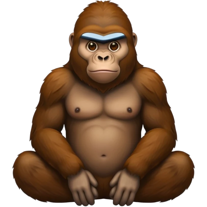 gorilla sitting emoji