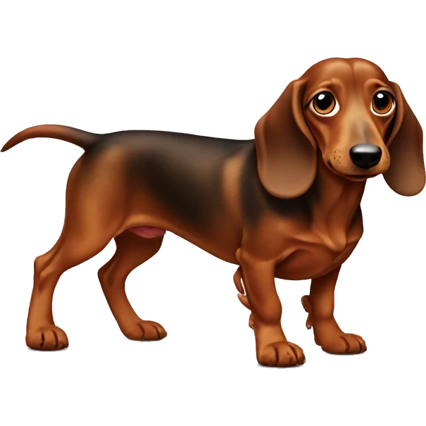 Daschund with 8 legs emoji