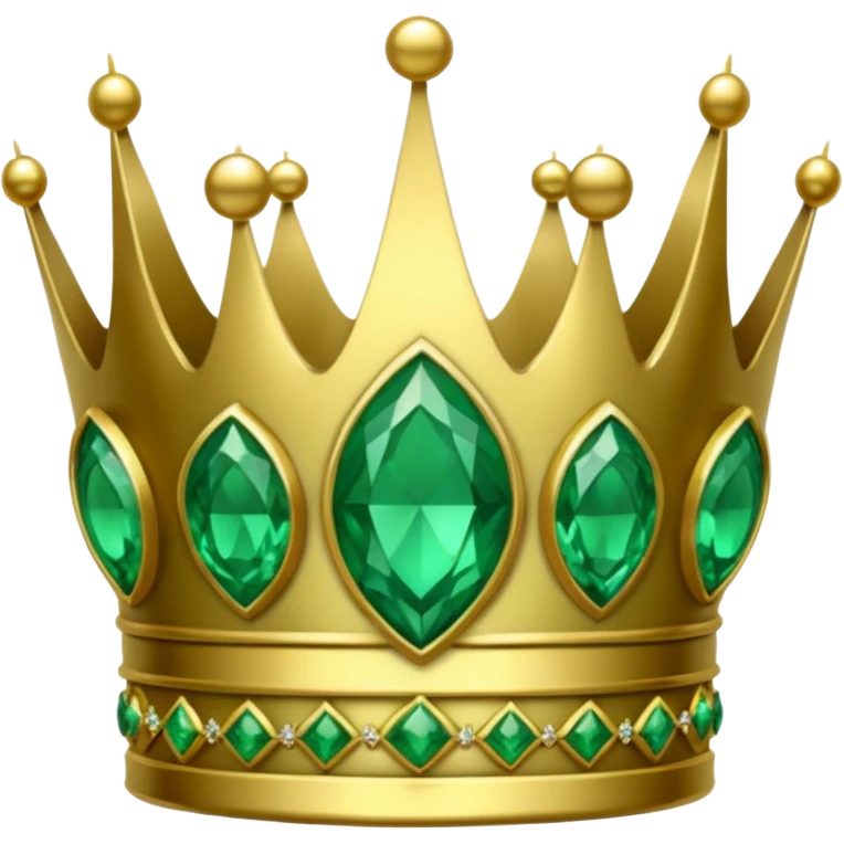 crown made of emerald emoji