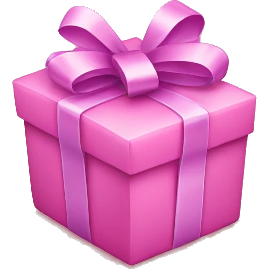 Pink present emoji