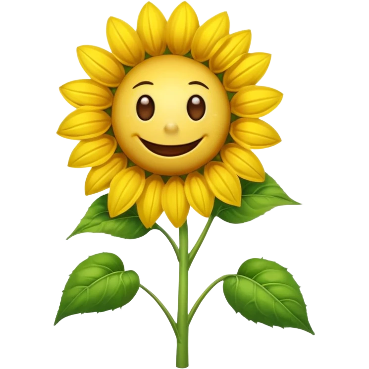 a exact  picture of the sunflower from Plants vs. Zombies emoji
