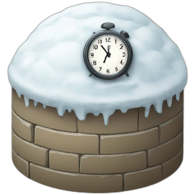 igloo clock ticking emoji